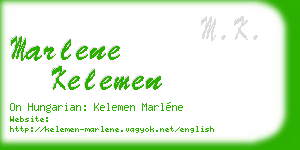 marlene kelemen business card